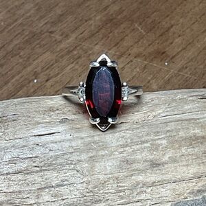 Almandine Garnet .925 Silver Ring